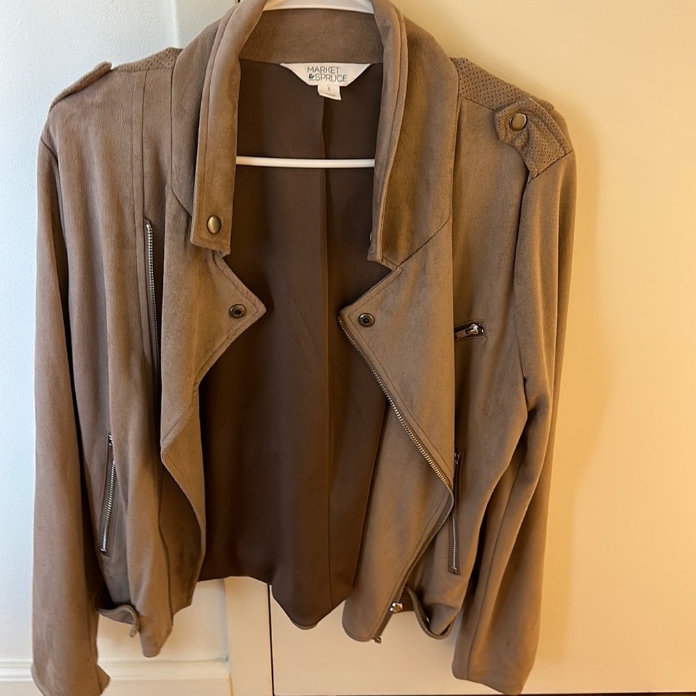 Suede soft jacket